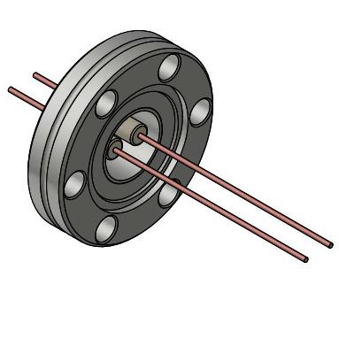 500V真空貫穿CF電極法蘭